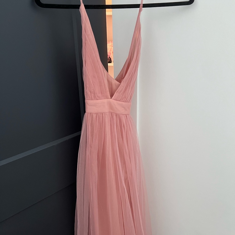 Pink flowy dress